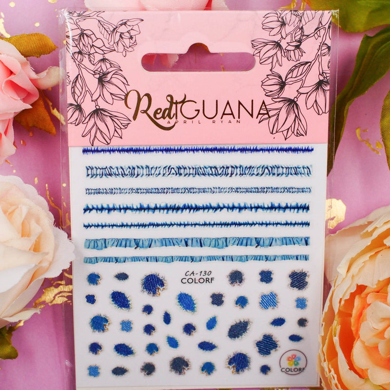 Red Iguana LLC Denim Stickers (CA-130) Stickers