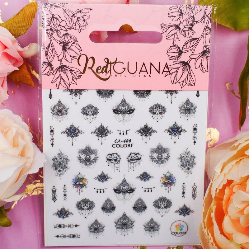 Red Iguana LLC Tattoo Stickers (CA-488) Stickers