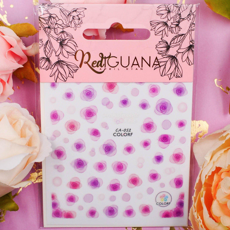 Red Iguana LLC Watercolor Flowers Stickers (CA-052) Stickers