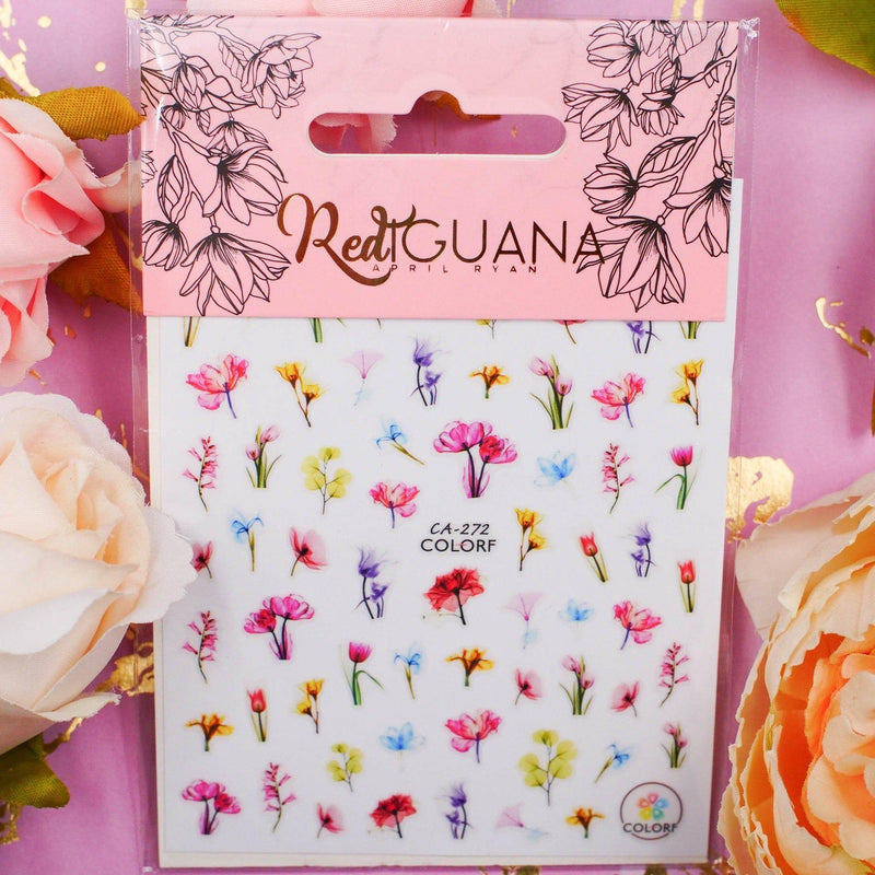 Red Iguana LLC Flowers Stickers (CA-272) Stickers