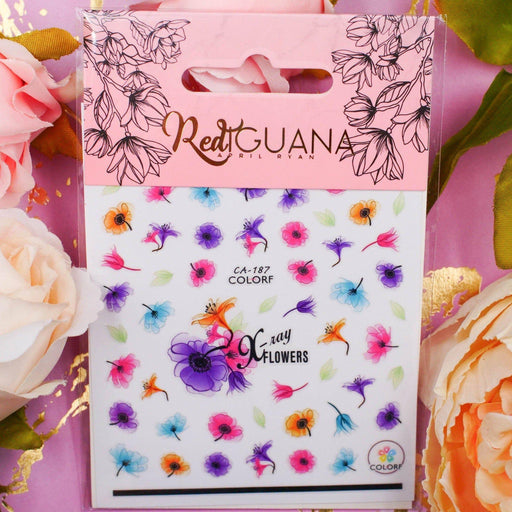 Red Iguana LLC Flowers Stickers (CA-187) Stickers