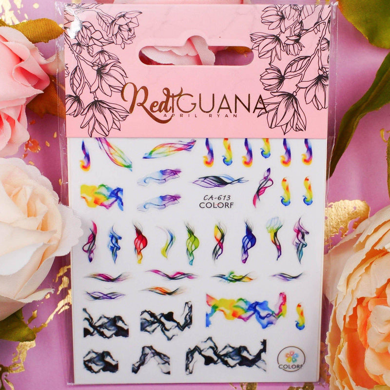 Red Iguana LLC Watercolor Smoke Stickers (CA-613) Stickers
