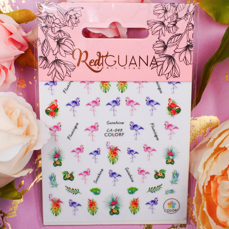 Red Iguana LLC Flamingo Stickers (CA-049) Stickers