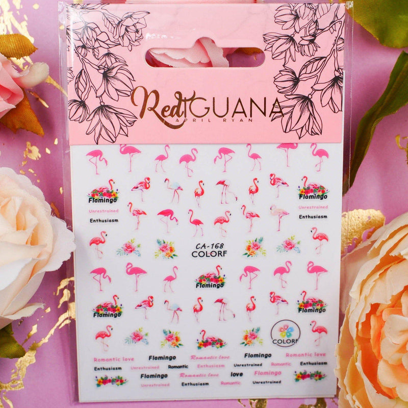Red Iguana LLC Flamingo Stickers (CA-168) Stickers