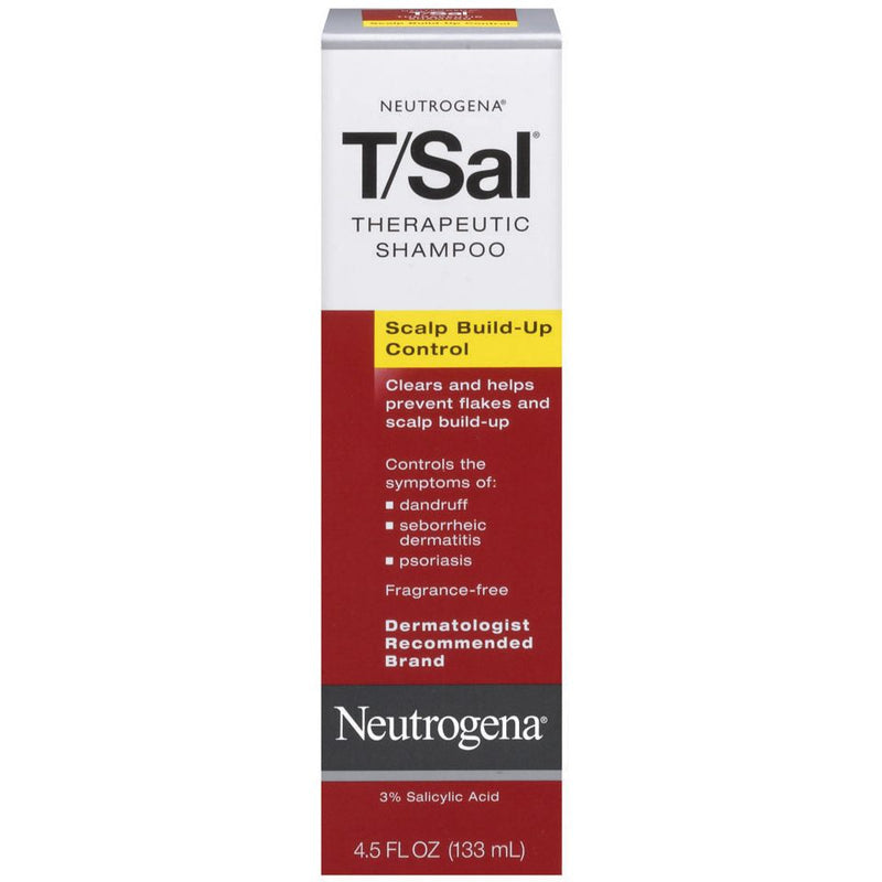 Neutrogena Neutrogena T/Sal Therapeutic Shampoo for Scalp Build-Up Control, 4.5 fl oz Shampoo Lavender