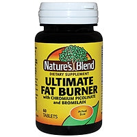 Nature's Blend Nature's Blend Ultimate Fat Burner - Metabolic Support Formula, 60 Tablets Vitamins & Supplements