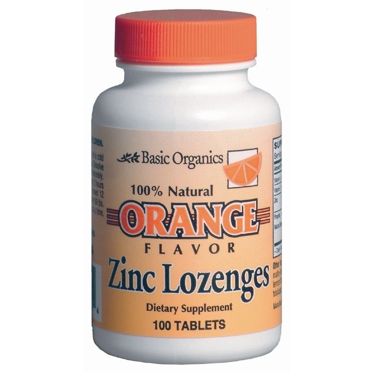 Basic Organics Basic Organics Brands Zinc Lozenges, 100 Ct Vitamins & Supplements