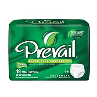 Prevail Prevail Maximum Absorbency Unisex Underwear, Small/Medium, 72 Count (4 Packs of 18) Underwear