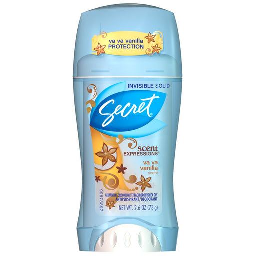 Secret Secret Antiperspirant And Deodorant Invisible Solid Cozy Vanilla 2.6 oz Deodorant