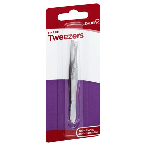 Leader Leader Slant Tip Tweezers, Professional Precision for Brows, 1 Count Personal Care