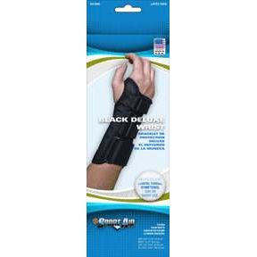 Sport Aid Sport Aid Deluxe Wrist Brace - Right Hand, Medium, Black - Firm Support for Carpal Tunnel & Arthritis Supports & Braces