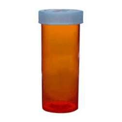 0 Amber Prescription Vials with Child-Resistant Caps, 6 Dram, 600 Count Bulk Pack Medical Supplies