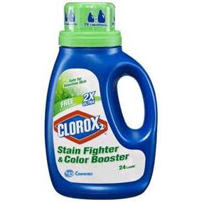0 Clorox 2 for Sensitive Skin – Free & Clear Stain Remover & Color Booster, 33 fl oz (Pack of 6) Laundry Supplies