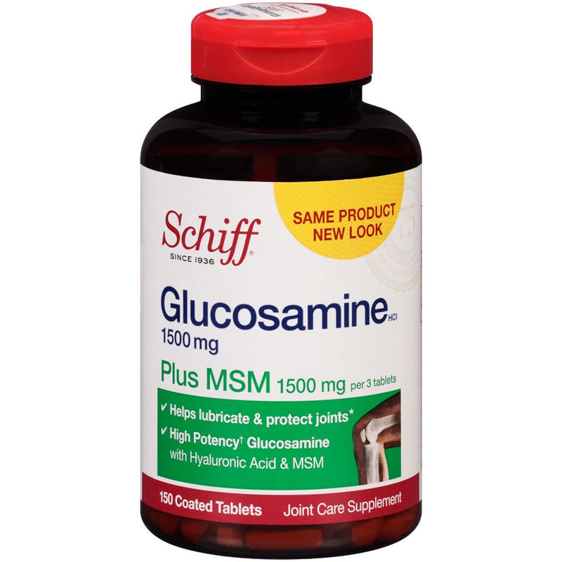 Schiff Schiff Joint Care Glucosamine HCl Plus MSM 1500 Mg Coated Tablets Vitamins & Supplements