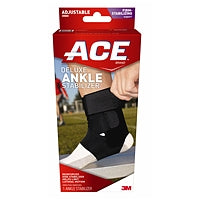 ACE Ace Brand Deluxe Ankle Stabilizer, Adjustable, Black Supports & Braces