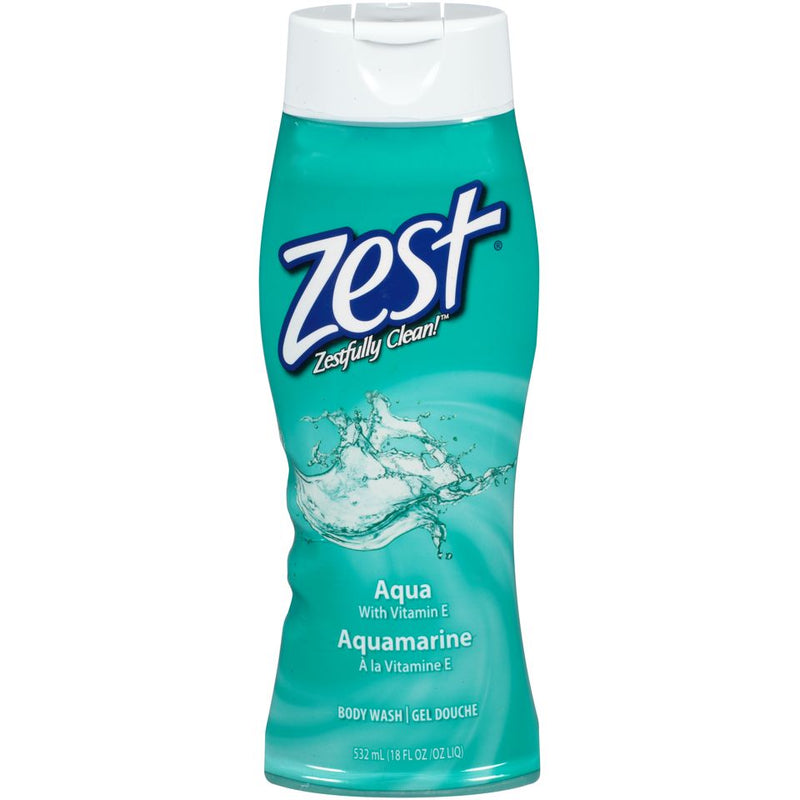 Zest Zest Aqua With Vitamin E Refreshing Body Wash, 18 Fl Oz Body Wash