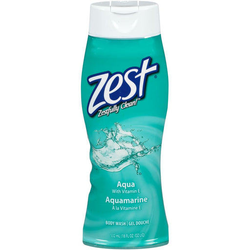 Zest Zest Aqua With Vitamin E Refreshing Body Wash, 18 Fl Oz Body Wash