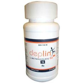 Deplin Deplin 15 mg L-methylfolate Capsules, 90 Count Vitamins & Supplements White Smoke