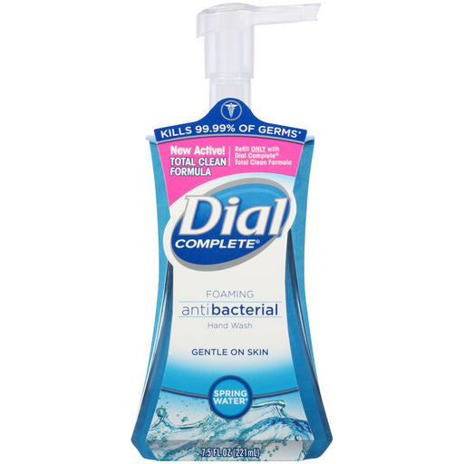 Dial Dial Antibacterial Foaming Hand Wash, Spring Water, 7.5 fl oz Liquid Hand Soap