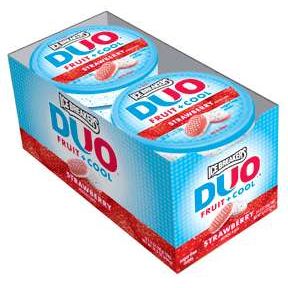 Ice Breakers Ice Breakers Duo Strawberry Sugar-Free Mints, 1.3 oz Tins, 8 Count Box Candy & Chocolate