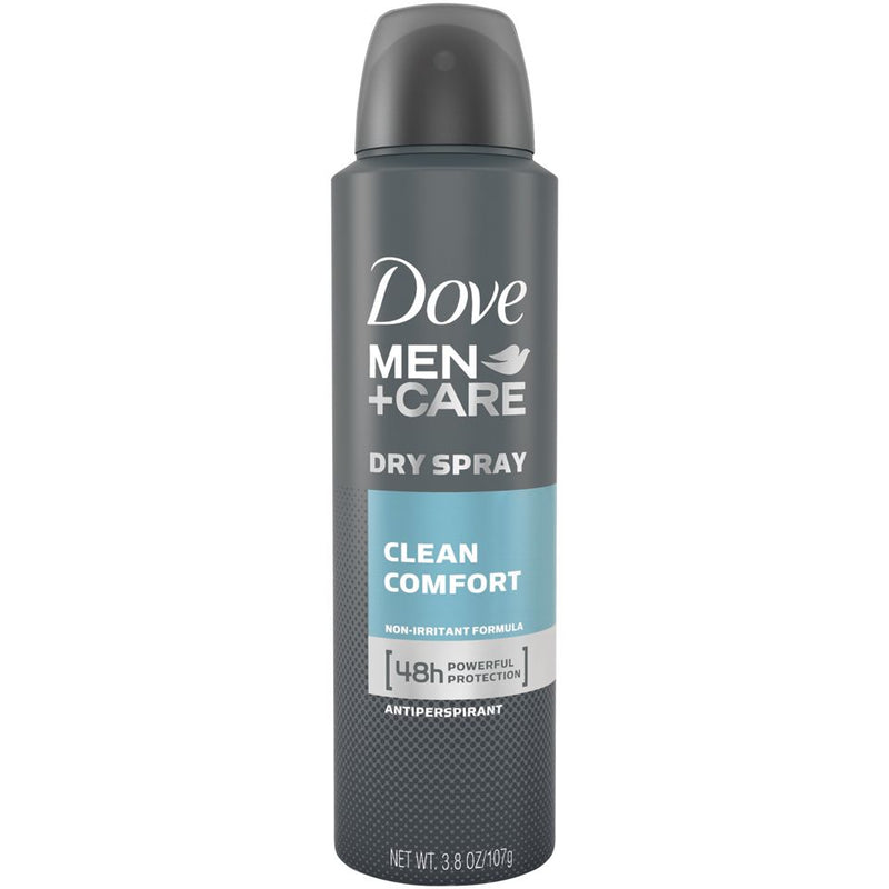 Dove Dove Men + Care Dry Spray Antiperspirant, Clean Comfort 3.8 Oz Deodorant & Anti-Perspirant