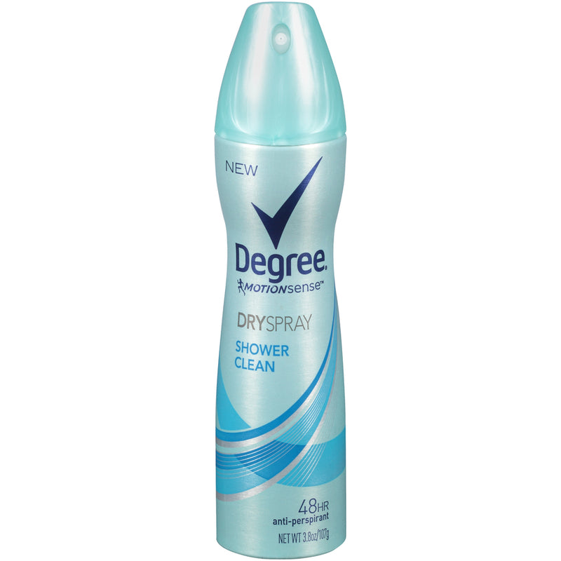 Degree Degree Women Antiperspirant Deodorant Dry Spray, Shower Clean, 3.8 oz Deodorant