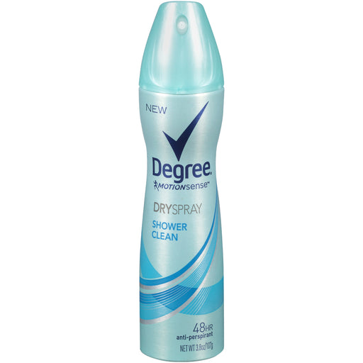 Degree Degree Women Antiperspirant Deodorant Dry Spray, Shower Clean, 3.8 oz Deodorant