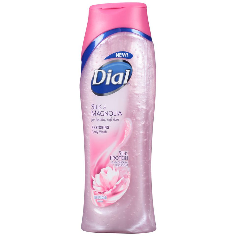 Dial Dial Body Wash, Silk & Magnolia Scent 16 Fl Oz Body Wash