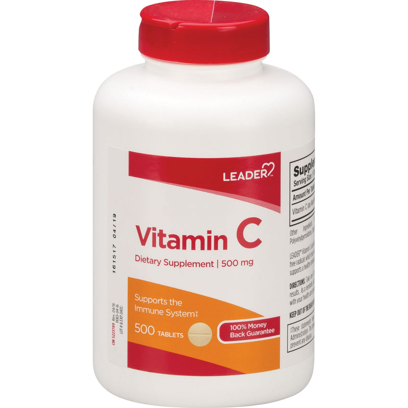 Leader Leader Vitamin C, 500 Mg, Tablets Vitamins & Supplements