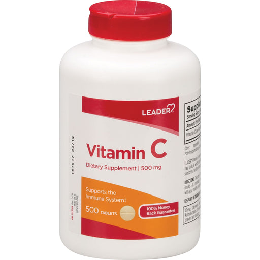 Leader Leader Vitamin C, 500 Mg, Tablets Vitamins & Supplements
