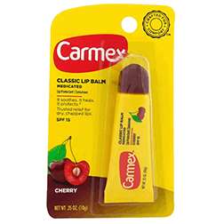 Carmex Carmex Daily Care Lip Balm, Cherry Squeeze Tube, SPF 15 – Moisturizing & Sun Protection Lip Balms & Treatments Gold