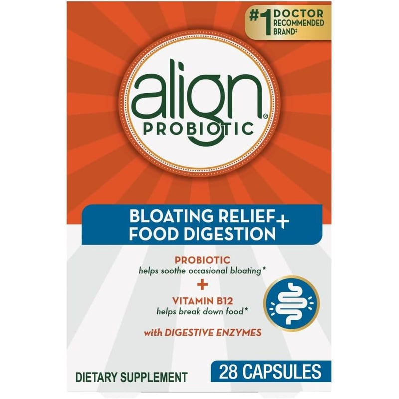 Align Align Probiotic Bloating Relief + Food Digestion - 28 Capsules Vitamins & Supplements