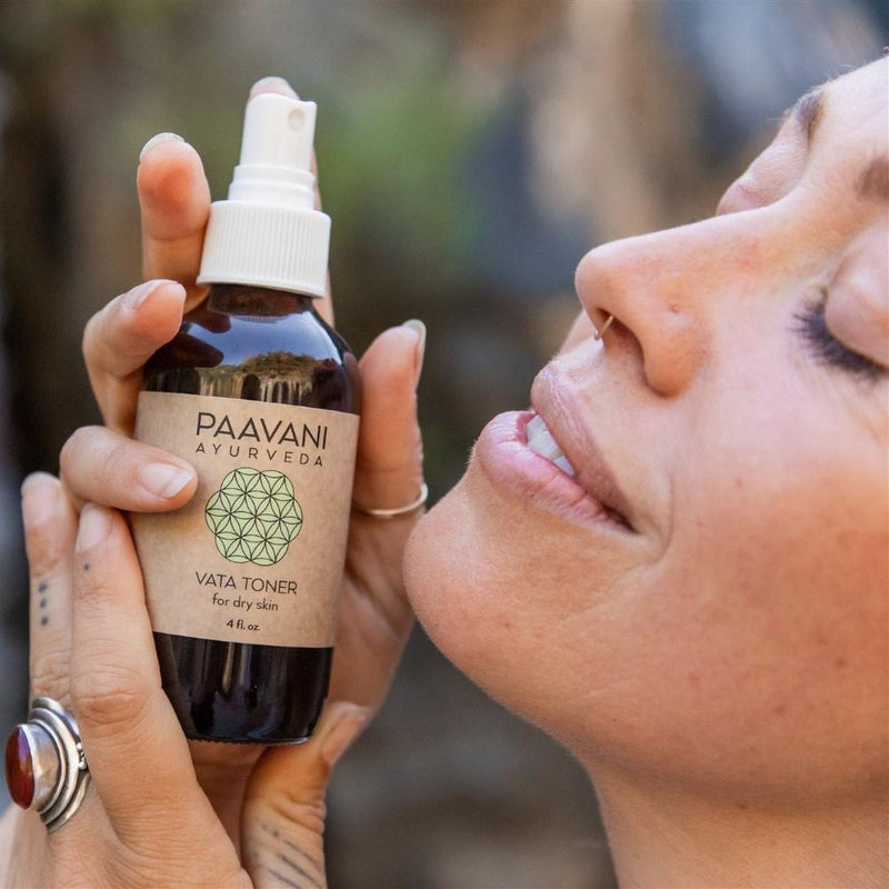 Paavani Ayurveda Vata Toner | Ayurvedic Facial Mist for Dry, Delicate Skin simple