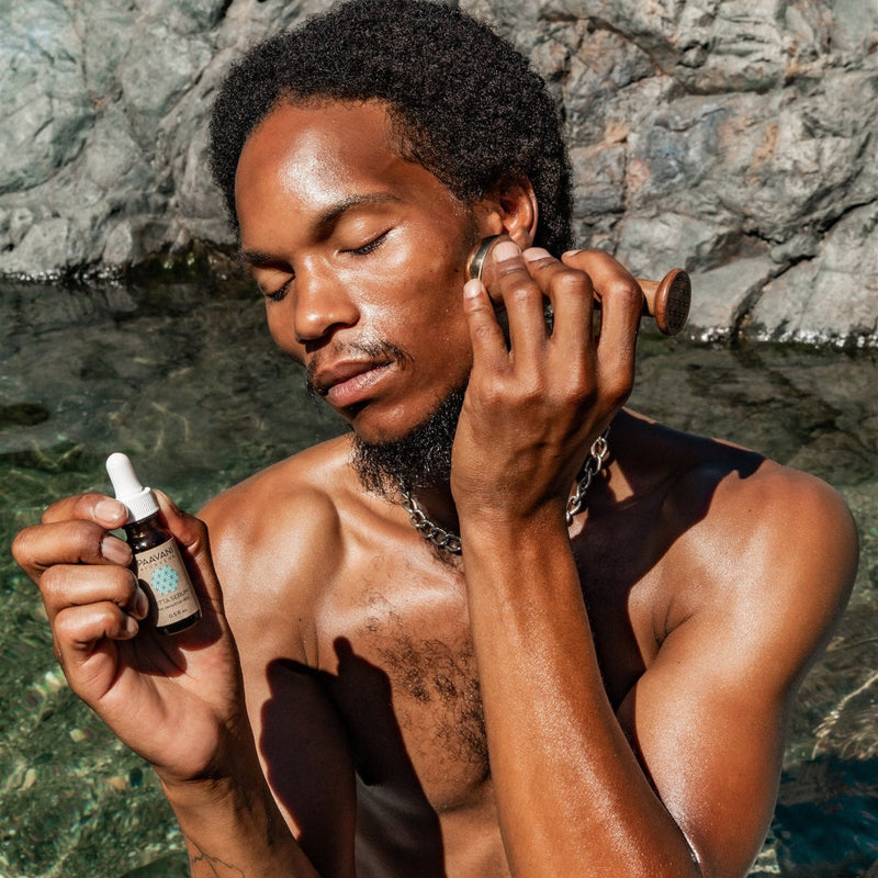 Paavani Ayurveda Radiant Skin Ritual | Ayurvedic Kansa Wand Facial Massage Kit variable