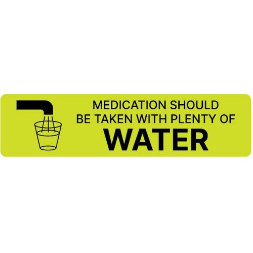 Safety Supplies Label Take  With Water 5 Ct Labels & Tags