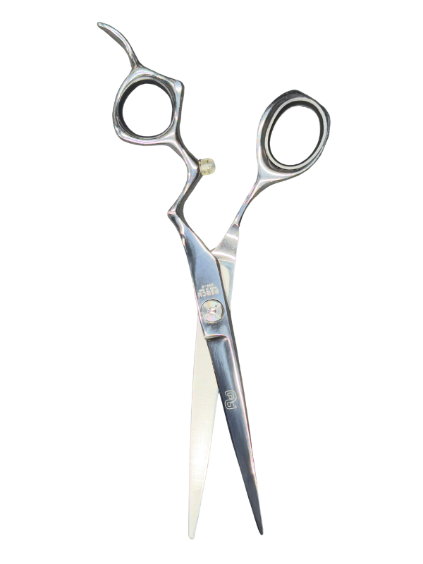 Vip Barber Supply Percu Ziggy Line Hair Shear 6'' Cutting Shear White Smoke