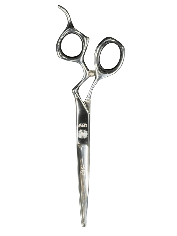 Vip Barber Supply Percu Ziggy Line Hair Shear 6'' Cutting Shear White Smoke