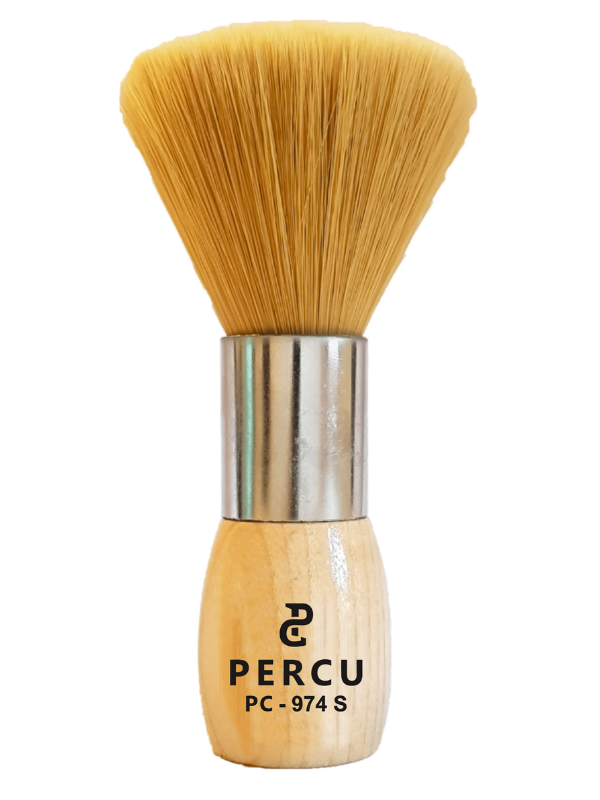 Vip Barber Supply Percu Natural Bristles Neck Duster Assorted Sizes Neck Duster White Smoke Large #PC-974