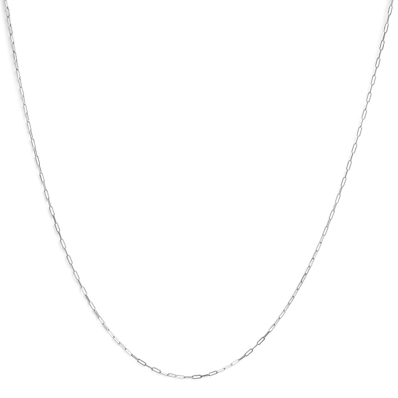 Bids.com Unisex Solid 14K Yellow Gold 1.5mm Paperclip Chain Necklace - 18 Inches Necklaces