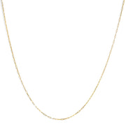 Bids.com Unisex Solid 14K Yellow Gold 1.5mm Paperclip Chain Necklace - 18 Inches Necklaces
