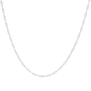 Bids.com Solid 14K Yellow Gold 2.5mm Paperclip Chain Necklace Unisex 18" Inches Necklaces