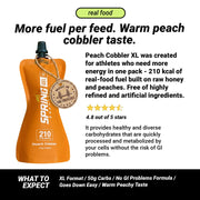 myspringenergy Peach Cobbler Gel XL 210 Kcal Gel White Smoke 1 pack,10 pack