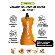 myspringenergy Peach Cobbler Gel XL 210 Kcal Gel White Smoke 1 pack,10 pack