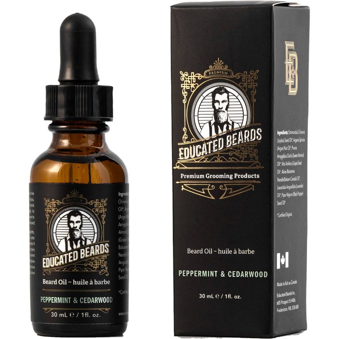 Educated Beards Peppermint & Cedarwood Beard Oil 30ml