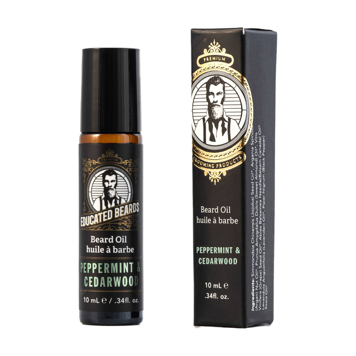 Educated Beards Peppermint & Cedarwood Beard Oil 10ml