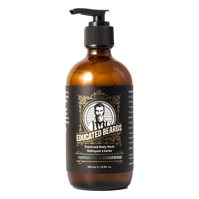 Educated Beards Peppermint & Cedarwood Beard & Body Wash 250ml