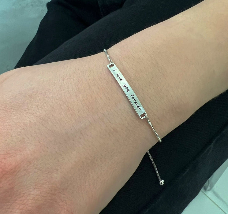 "I Love You Forever" Adjustable Bracelet