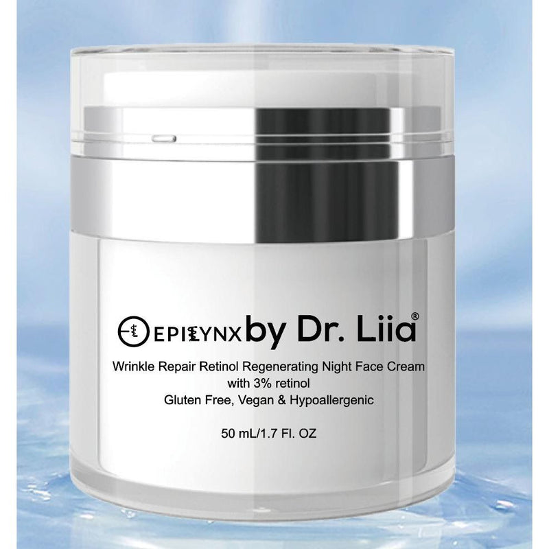 EpiLynx Wrinkle Repair Retinol Night Cream – Vegan, Gluten-Free, Regenerating Anti-Aging Moisturizer Face Creams