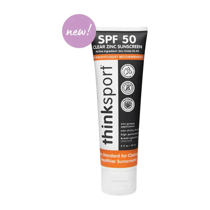 Thinksport Sunscreen Clear Zinc SPF 50 - 3 Fl. Oz.