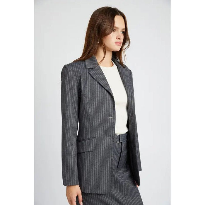 Pin Striped Blazer Jacket